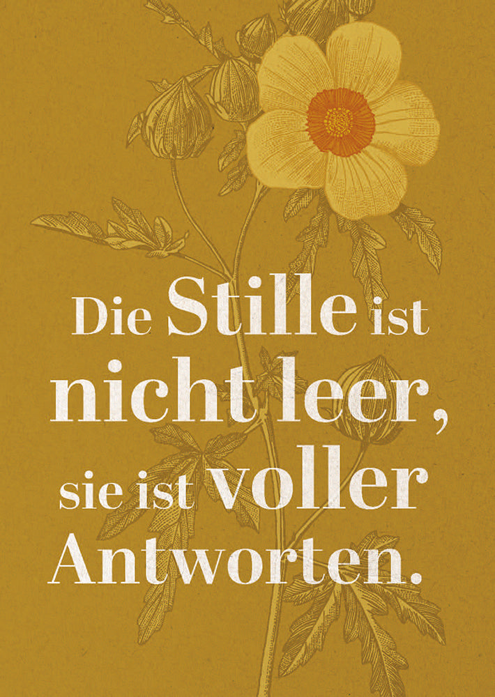 Frontcover zum Titel Die Stille ist nicht leer, sie ist voller Antworten.