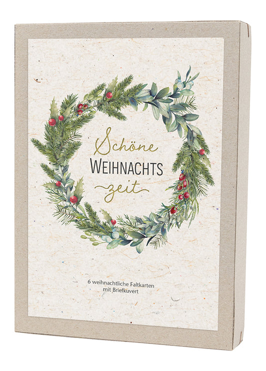 Frontcover zum Titel Kartenbox Weihnachten - Schöne Weihnachtszeit