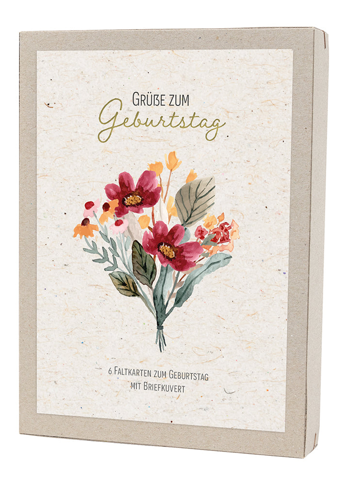 Frontcover zum Titel Kartenbox - Grüße zum Geburtstag