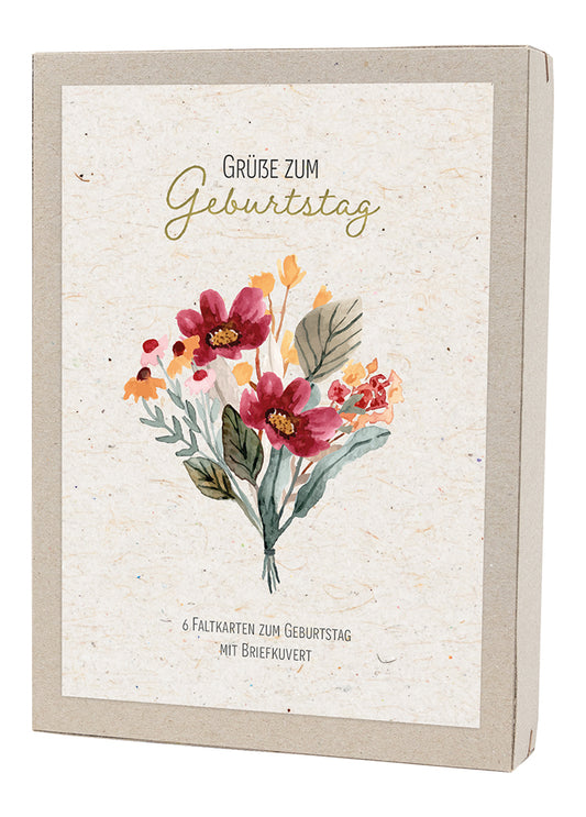 Frontcover zum Titel Kartenbox - Grüße zum Geburtstag