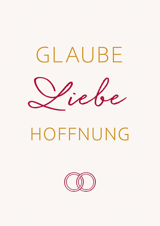 Frontcover zum Titel Glaube - Liebe - Hoffnung
