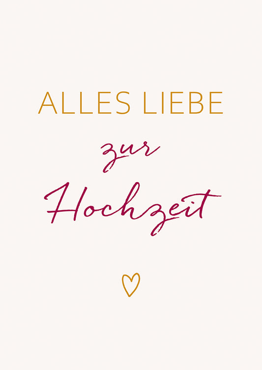 Frontcover zum Titel Alles Liebe zur Hochzeit