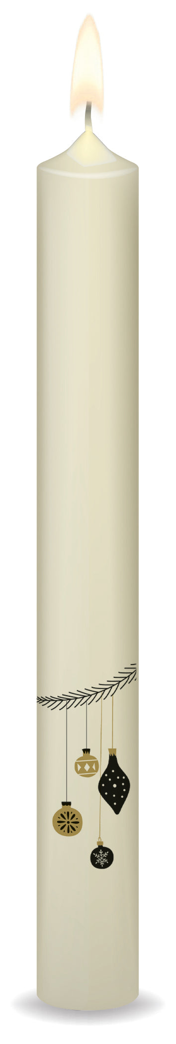  zum Titel 4er-Set Stabkerzen - Zweige und Kugeln