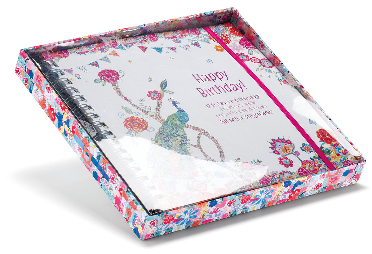 Weitere-Cover zum Titel Blattgeflüster Patchwork Design Geburtstagplaner mit 12 Grußkarten