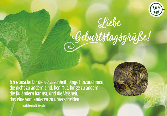 Frontcover zum Titel Liebe Geburtstagsgrüße! Ich wünsche Dir die Gelassenheit ...
