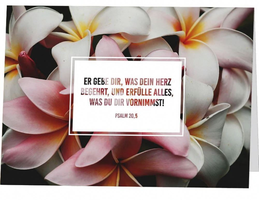 Frontcover zum Titel Er gebe Dir, was Dein Herz begehrt und erfülle alles, was du dir vornimmst. Psal