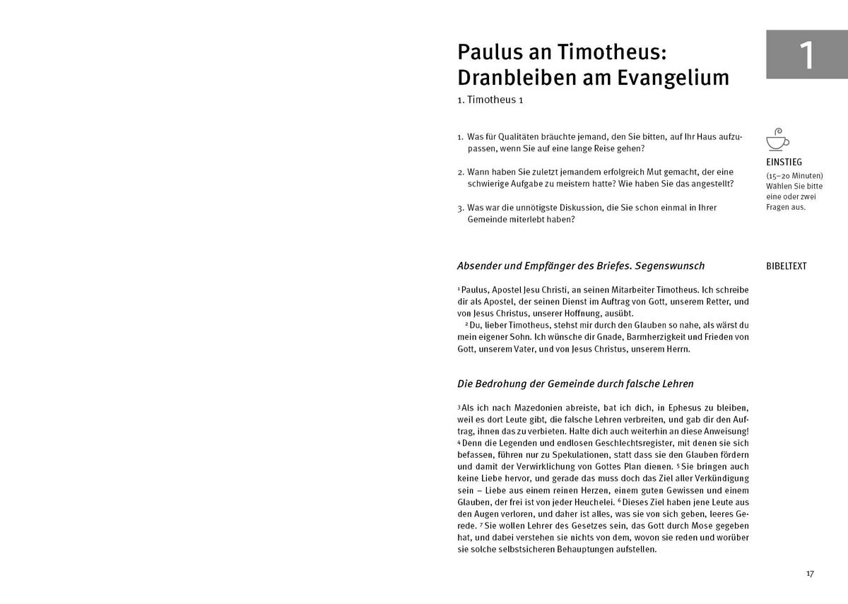  zum Titel Die Briefe an Timotheus und Titus